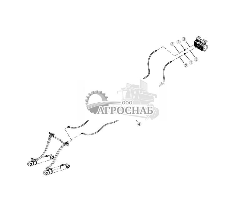 Шланги заднего вспомогательного оборудования, пятая функция, стандартные органы управления - ST880704 302.jpg